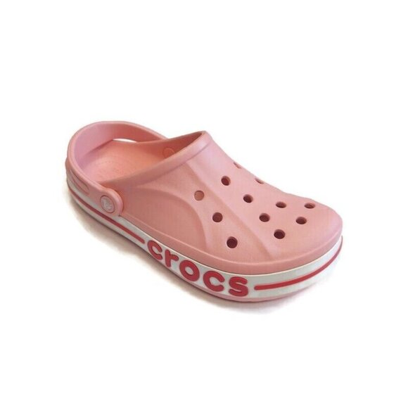 CROCS Mens 9 Womens Size 11 Bayaband Lightweight Slip On Clogs Shoes Petal Pink - Picture 1 of 9
